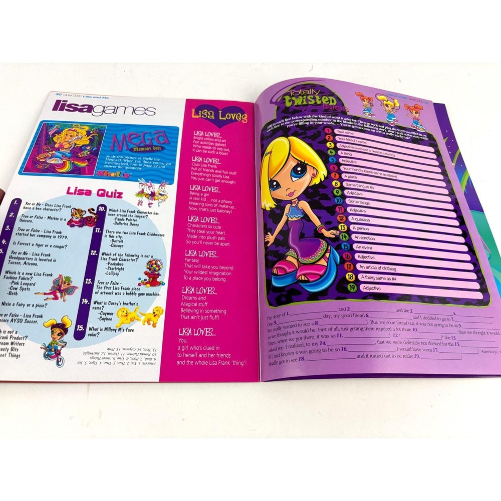 Vintage Official Lisa Frank Winter 2000 Edition Fan Catalog Magazine Rare - Picture 7 of 8